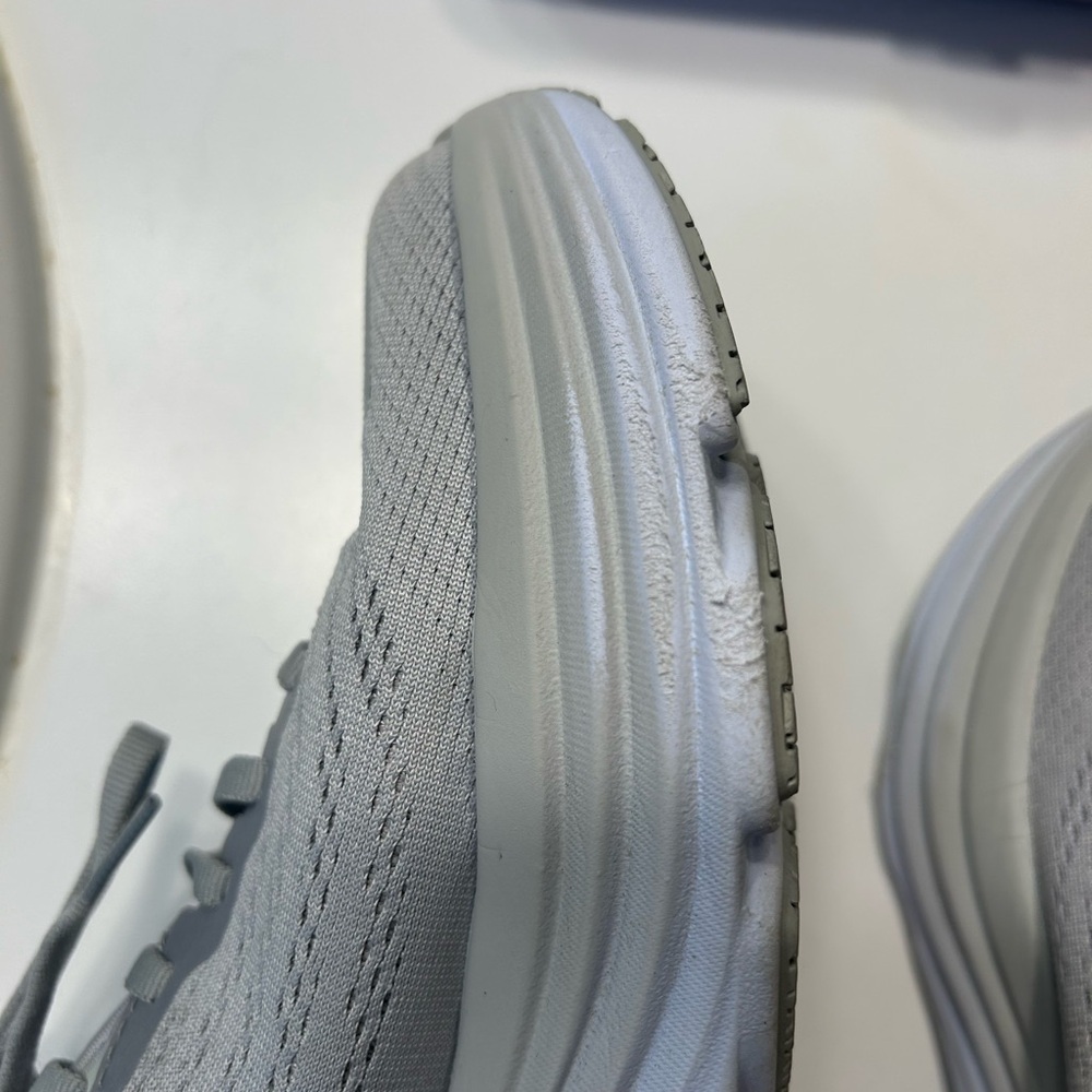 Hoka Bondi 8 in Harbor Mist and Lunar Rock Gray Athletic Shoes Width B - Picture 10 of 13